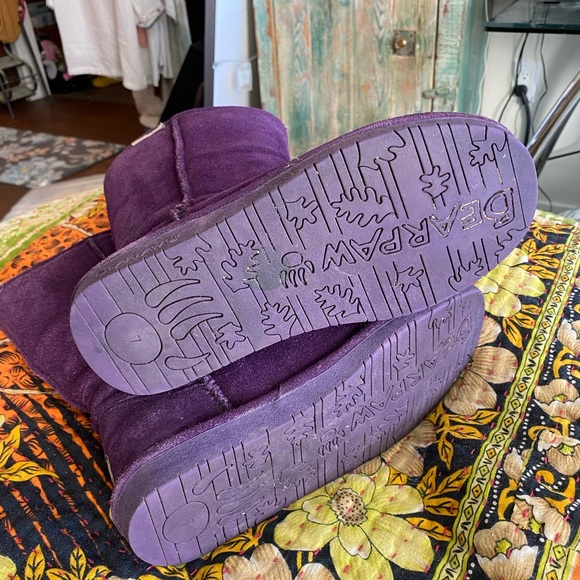 BearPaw Purple faux fur lined boots - Picture 5 of 14